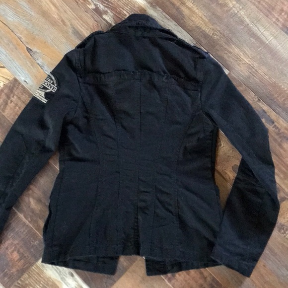 Corleone Military Style Jean Jacket - Picture 4 of 5